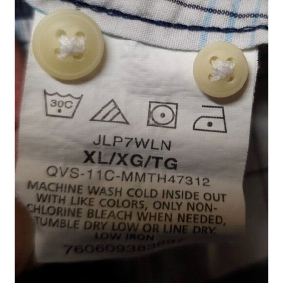 Wrangler Jeans Co Mens XL Blue Plaid Long Sleeves Button Up Western Shirt - Picture 11 of 11